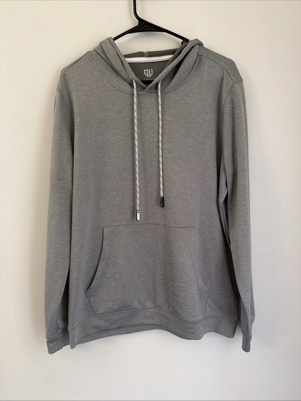 Graham Luxe Hatch 2.0 Hoodie Men's M Gray Performance Pullover Golf G043